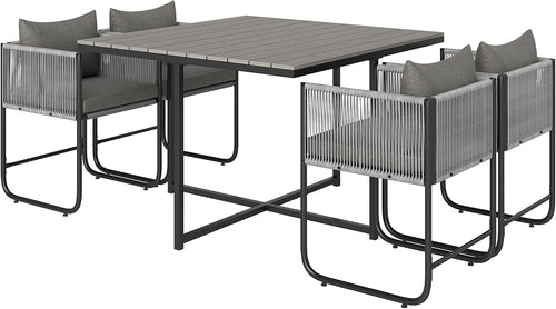 LOENZ 4 Seater Rattan Cube Garden Furniture Set — image 1