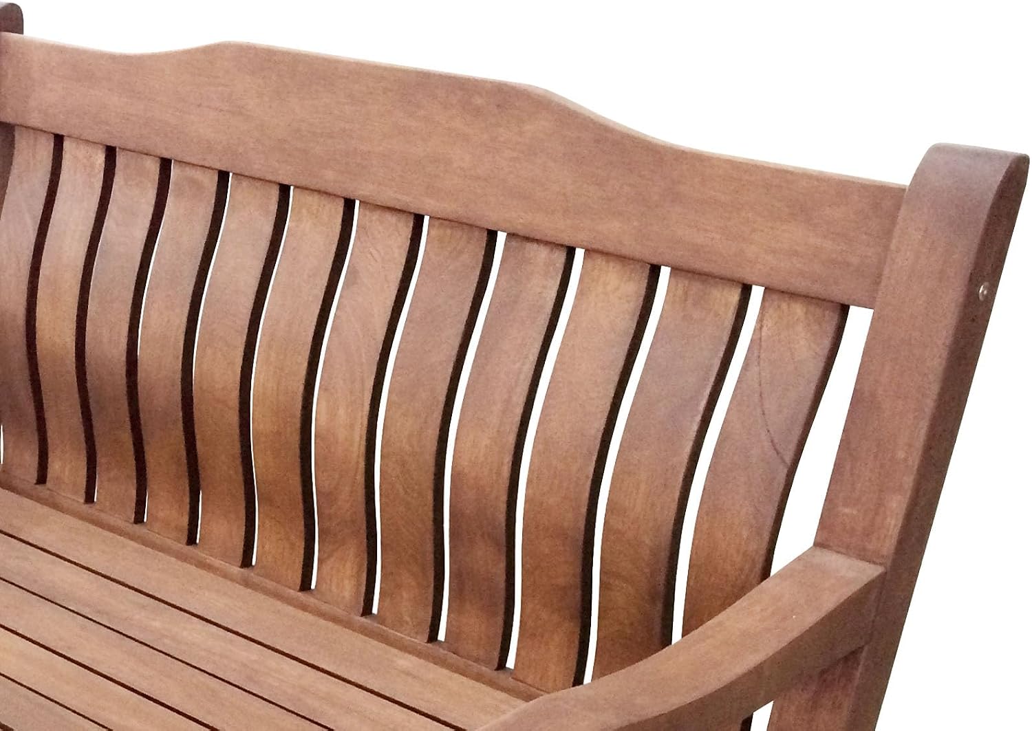 LOENZ 2 Seat Wooden Garden Bench - 120cm Outdoor Patio Seating — image 5