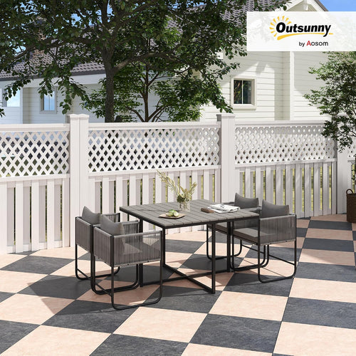 LOENZ 4 Seater Rattan Cube Garden Furniture Set — image 2